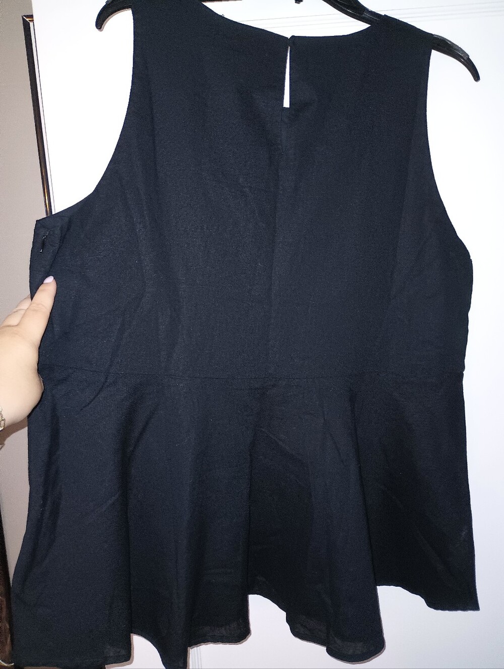 LOFT Black Sleeveless Peplum Tunic - Picture 5 of 5